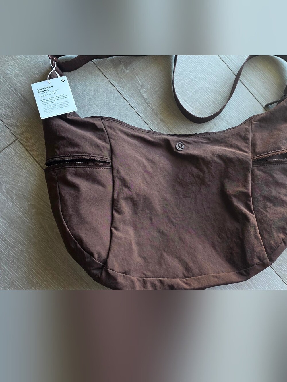 NWT Lululemon Large Slouchy Sling Bag Lava Cake Brown